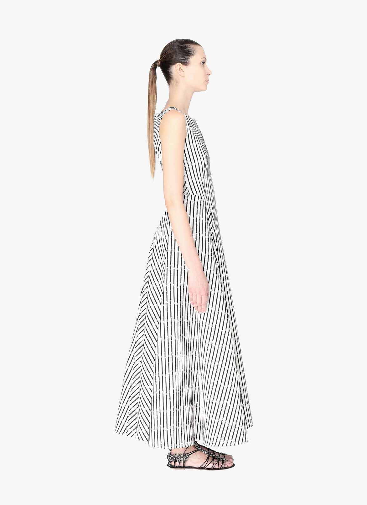 ALAÏA ELFENBEIN/SCHWARZ